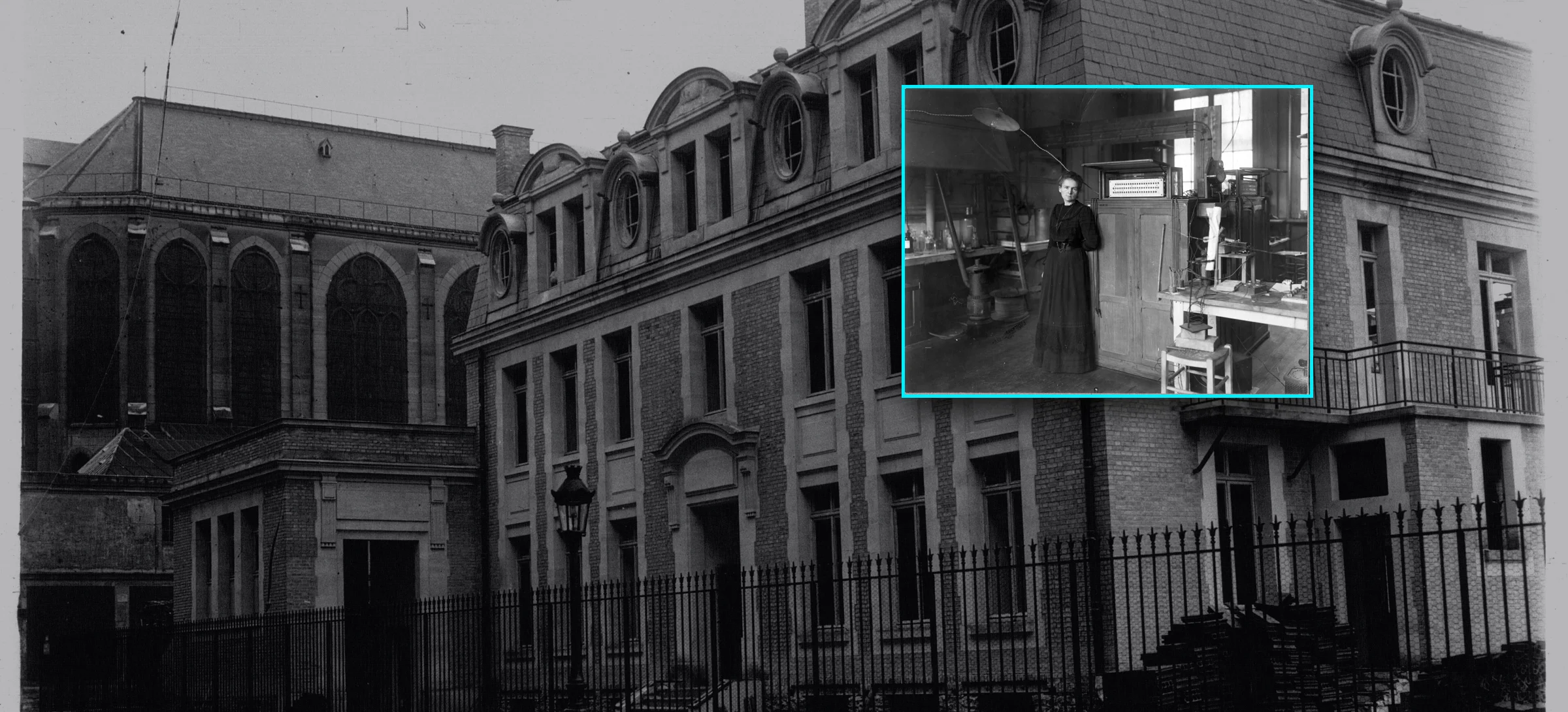Marie Curie's historic laboratory, from the museum's 360° tour