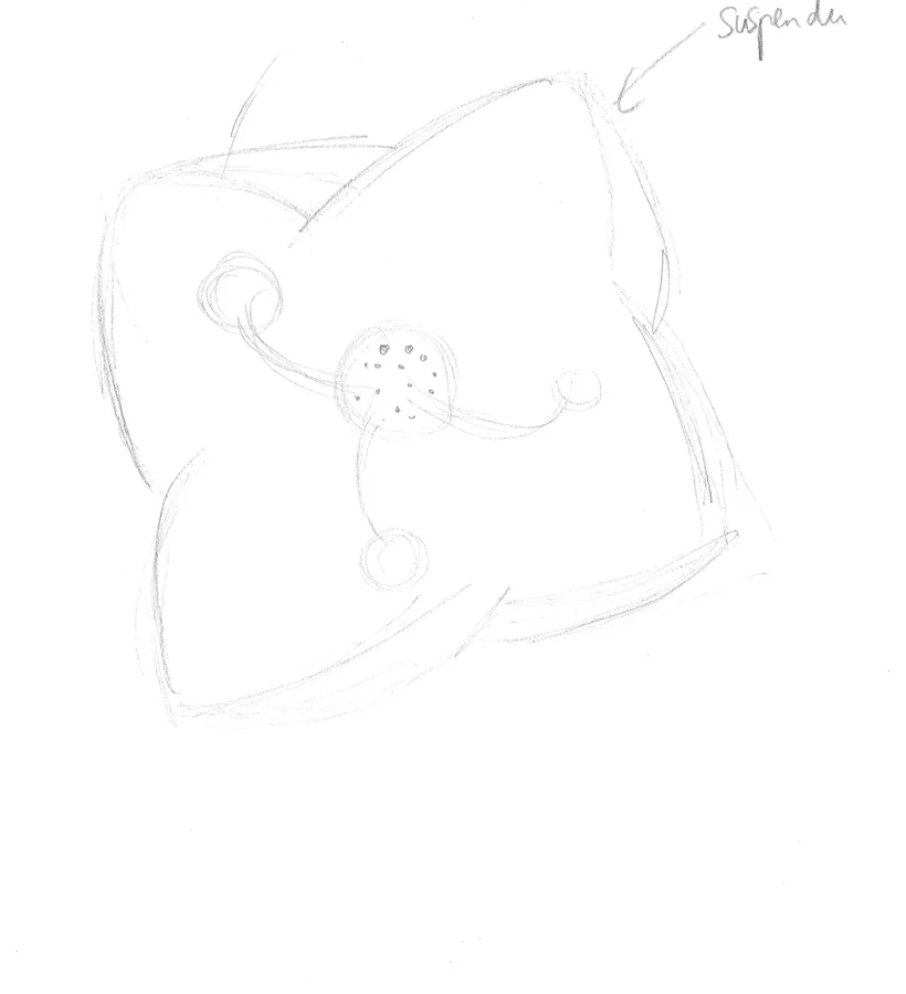 A star-shaped mobile above a cradle